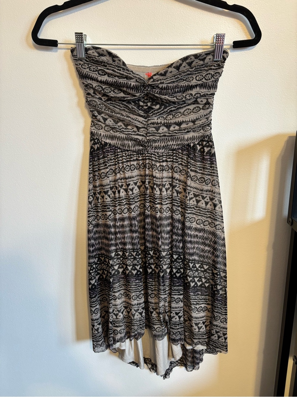 Free People strapless printed dress